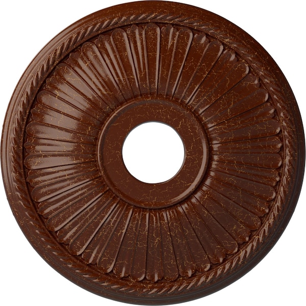 Ekena Millwork Berkshire Medallion (Canopies up to 6 3/8"), 20 1/8"OD x 3 7/8"ID x 1 7/8"P, Burnished Mahogany CM20BE1BMC - main